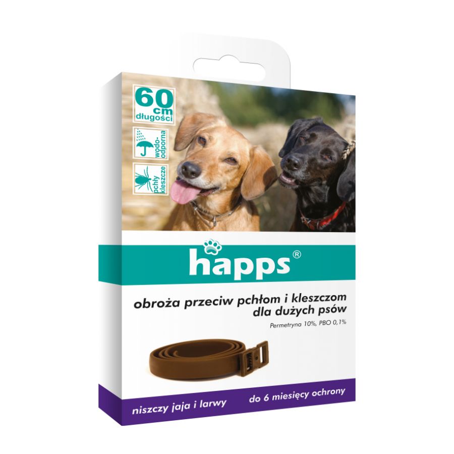 Happs flea and tick collar large dog 1/1