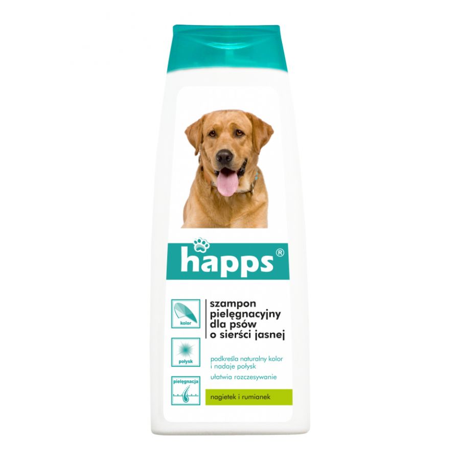 Happs shampoo for dogs with light-colored hair 200 ml 1/1