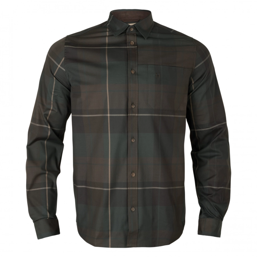 Harkila Akse Shadow brown check shirt 1/2