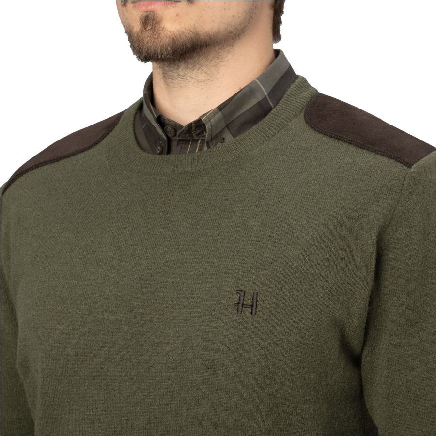 Harkila Arran olive men's sweater 3/5