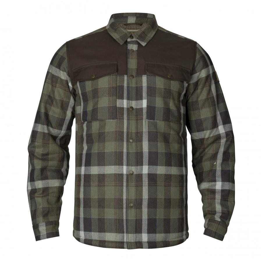 Harkila Asmund willow green shirt jacket 1/8