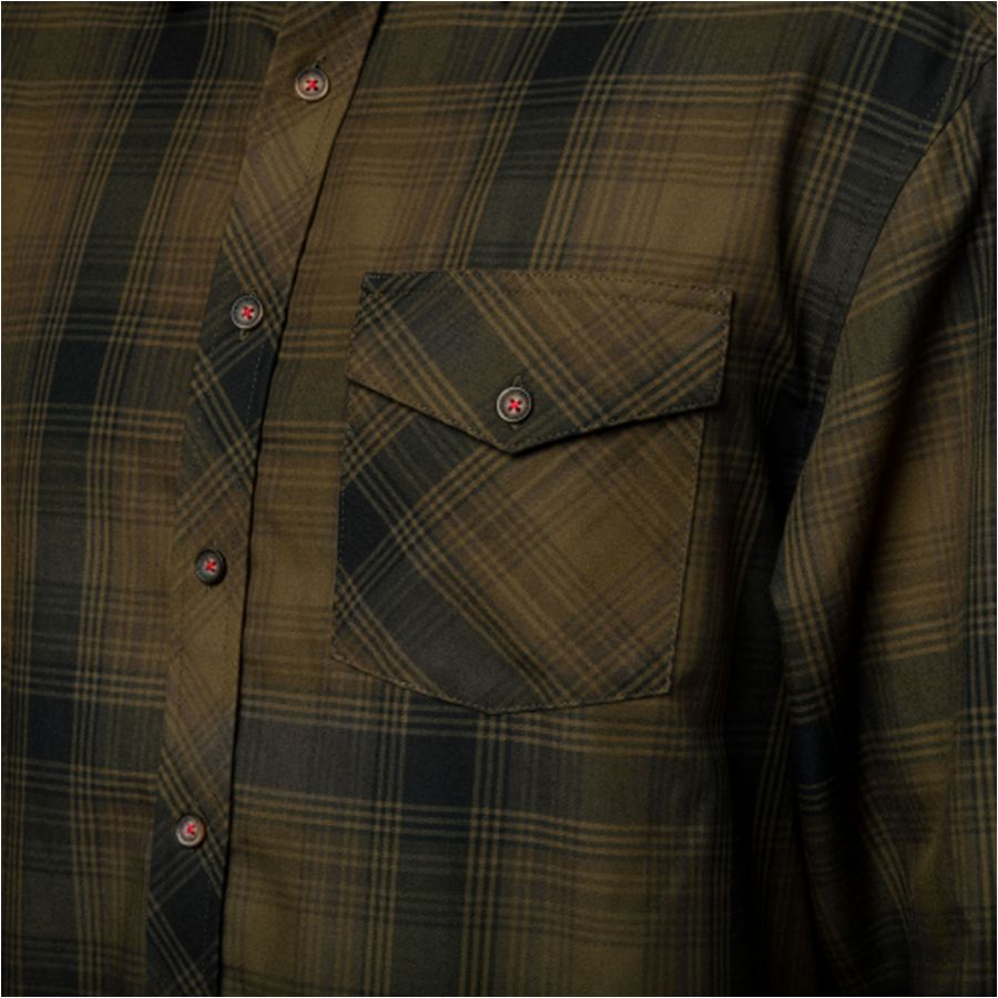 Härkila Driven Hunt flannel olive shirt 3/4