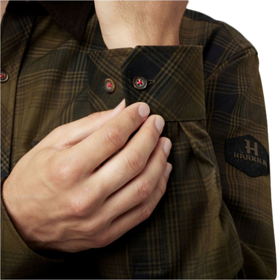 Härkila Driven Hunt flannel olive shirt 4/4