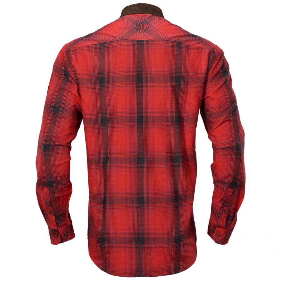 Härkila Driven Hunt flannel red and black shirt 2/4