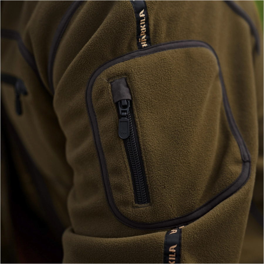 Harkila Kamko Dark olive / Arabian spice sweatshirt 4/8