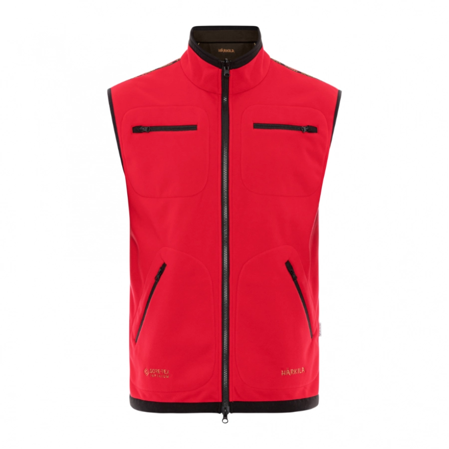 Härkila Kamko fleece vest brown and red 3/8