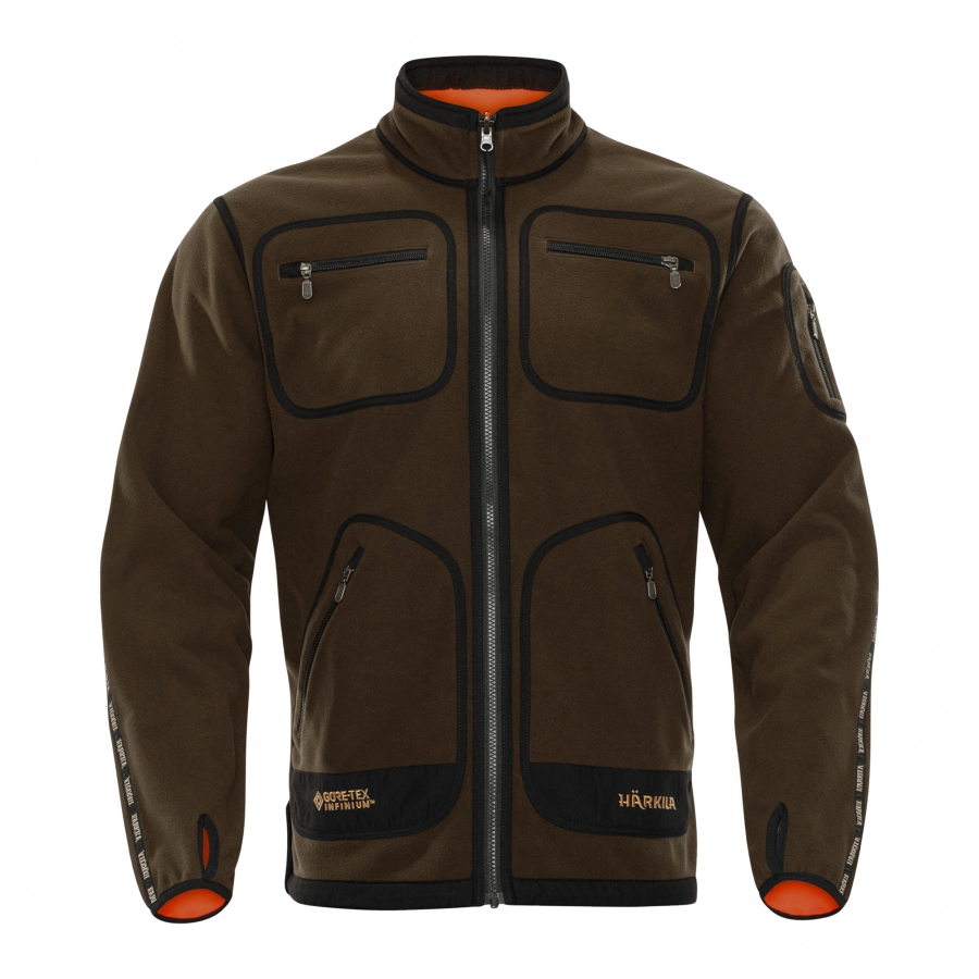 Härkila Kamko green-orange fleece sweatshirt 1/8