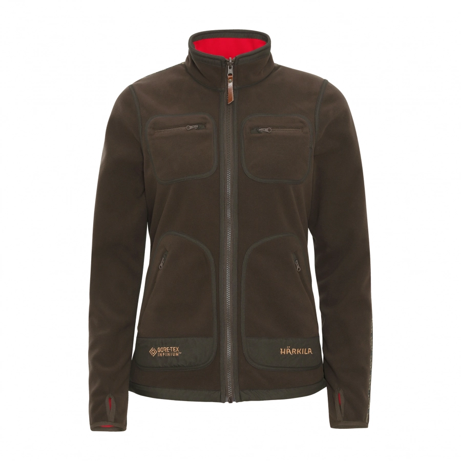 Härkila Kamko women's fleece sweatshirt brown and red 1/10