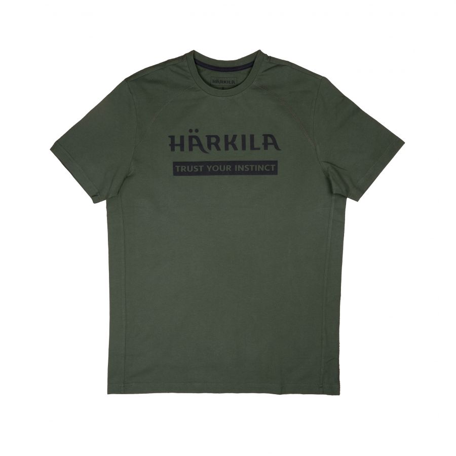 Härkila logo t-shirt two-pack Duffel green / Phant 2/3