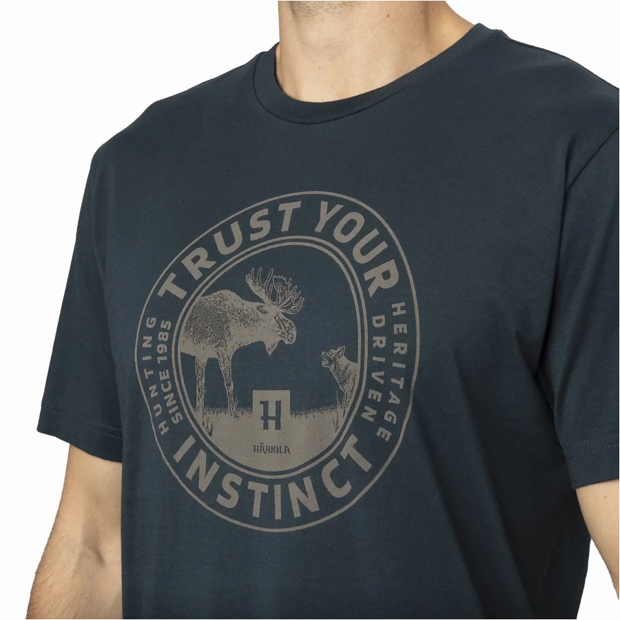 Harkila Moose Dark navy T-shirt 3/4