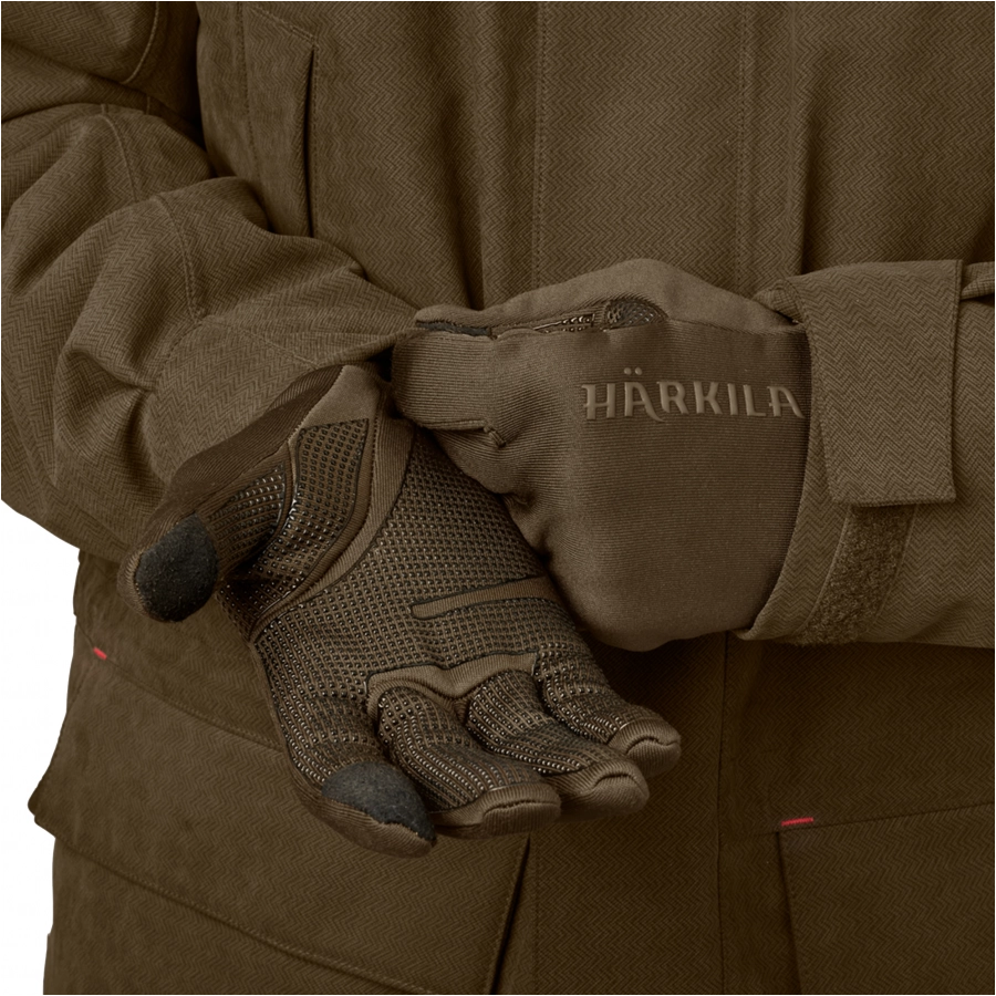 Härkila Power Stretch gloves dark green 2/4