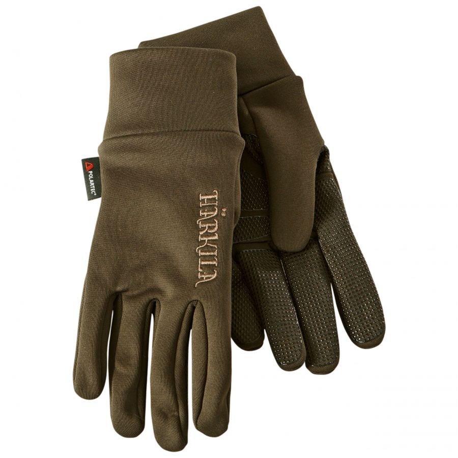 Härkila Power Stretch gloves dark green 1/1