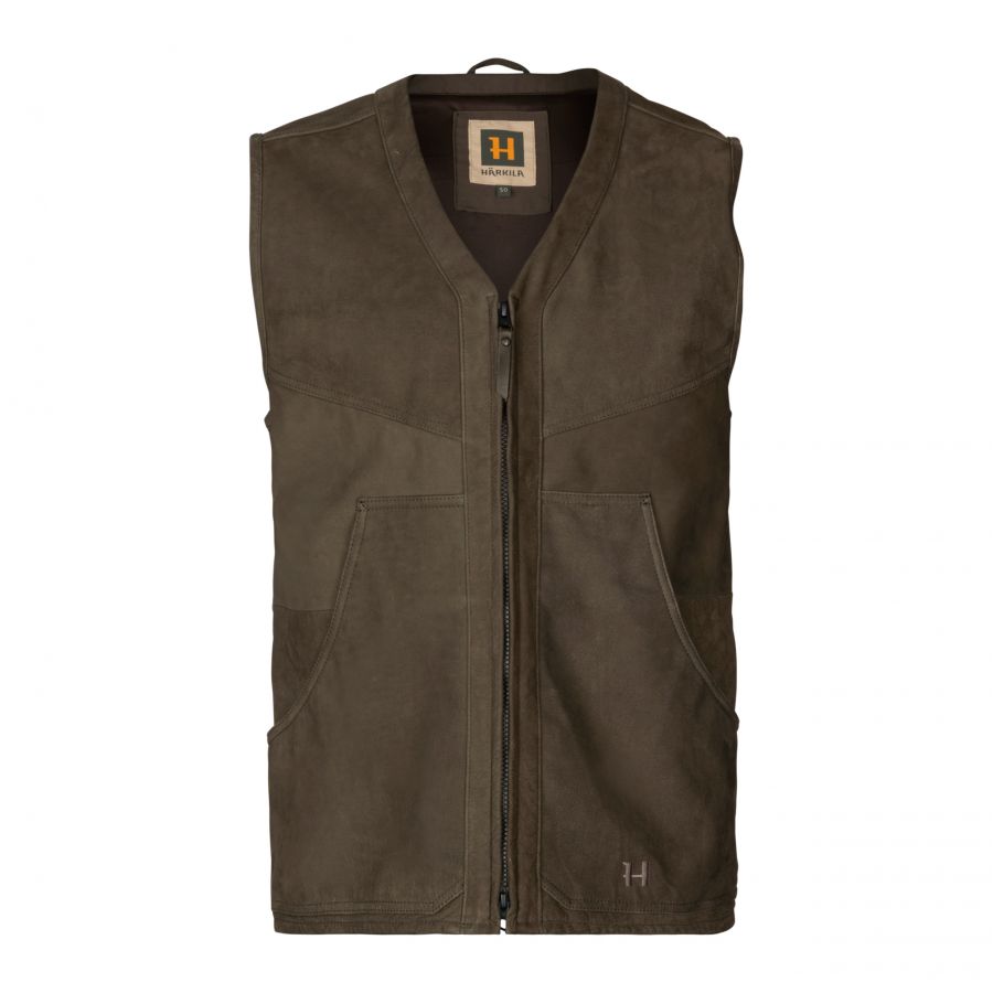 Harkila Pro Hunter leather vest willow green 1/7