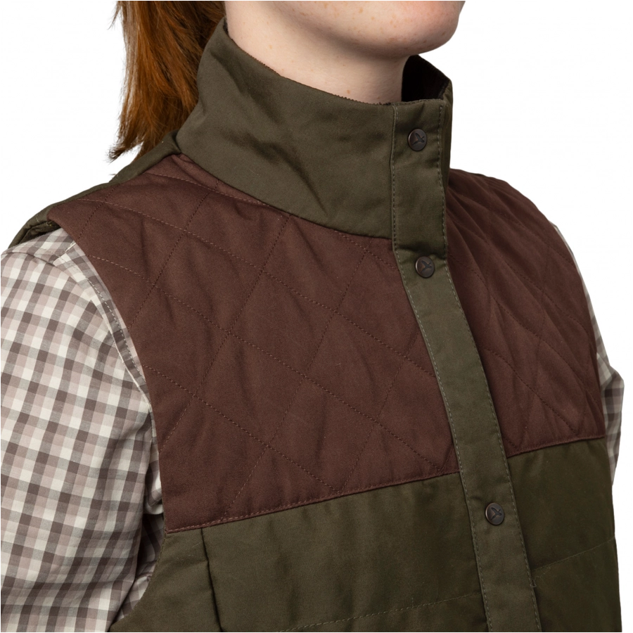 Härkila Retrieve Dark warm olive women's vest 2/7