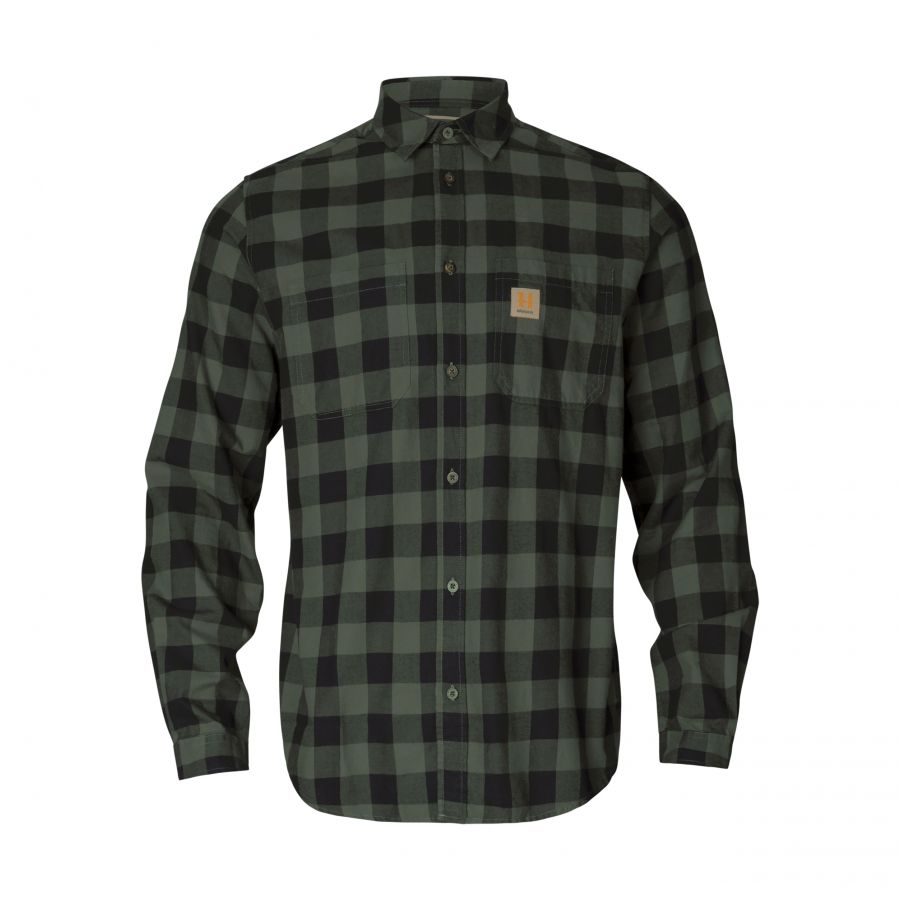 Harkila Skandinavian green check shirt 1/4