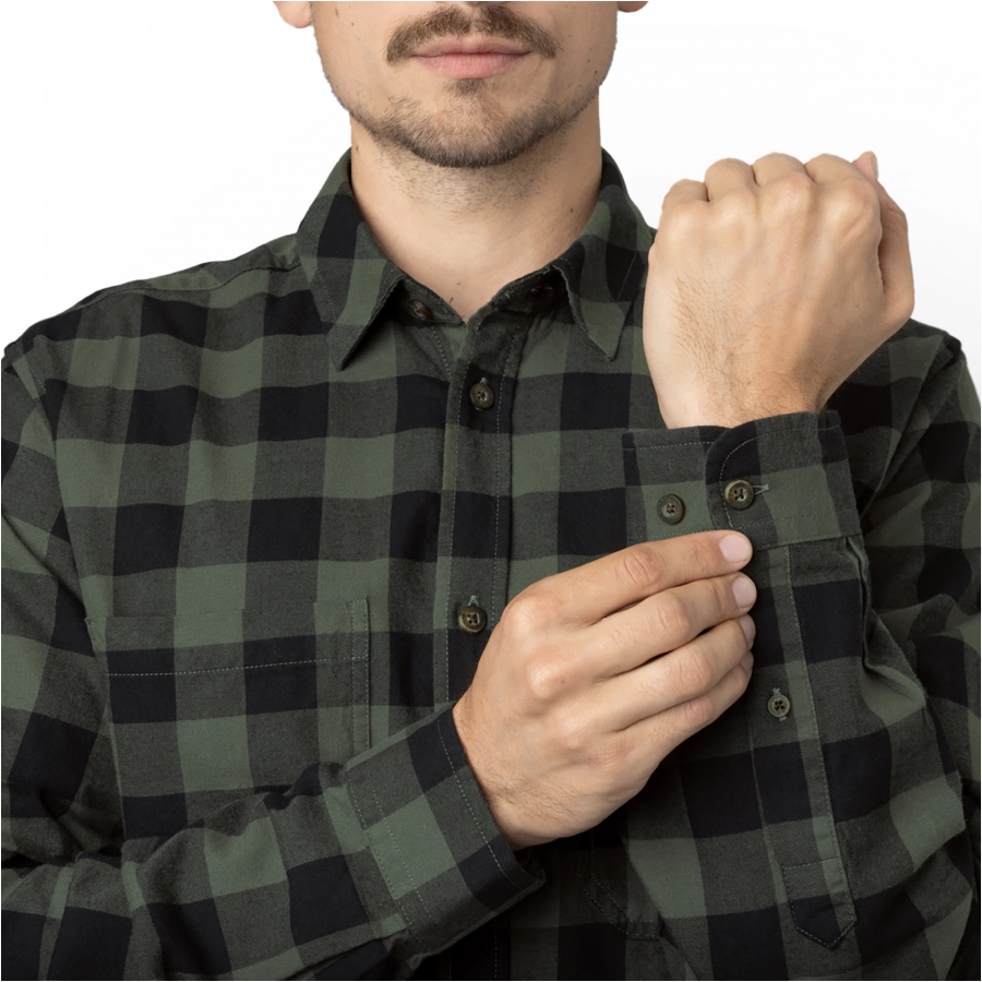 Harkila Skandinavian green check shirt 3/4