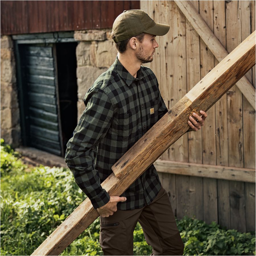 Harkila Skandinavian green check shirt 4/4