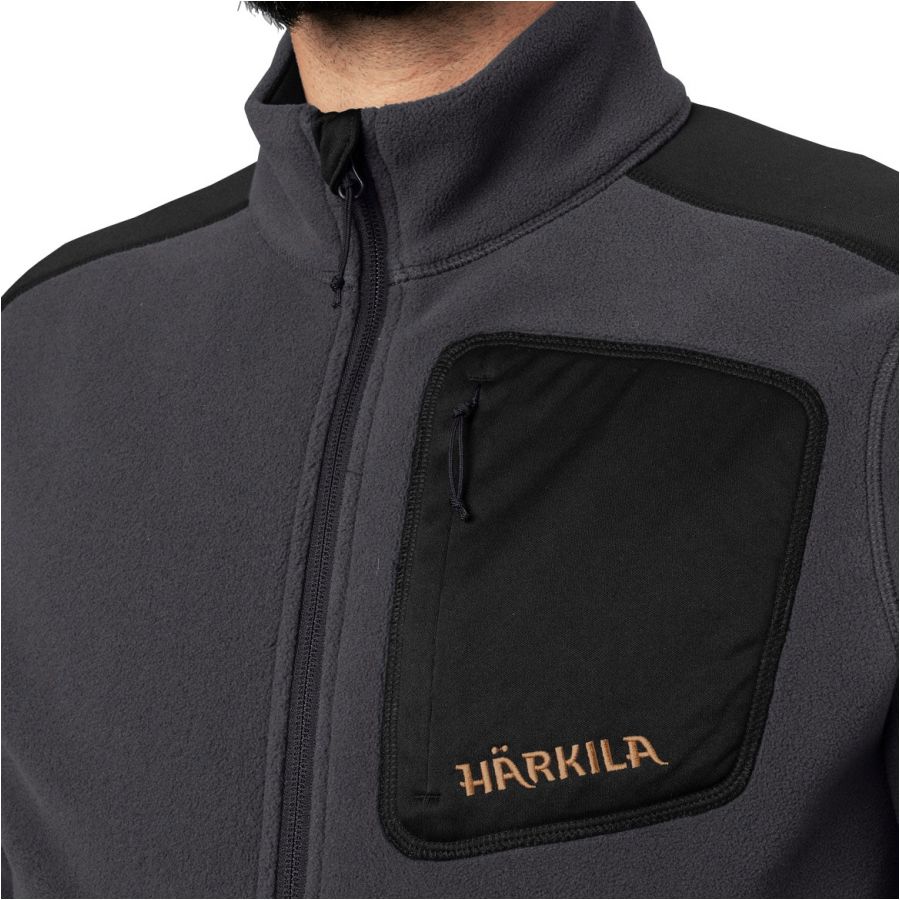 Härkila Venjan fleece jacket black and grey 4/5