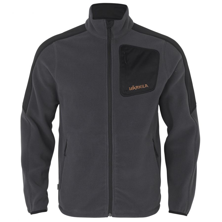 Härkila Venjan fleece jacket black and grey 1/5