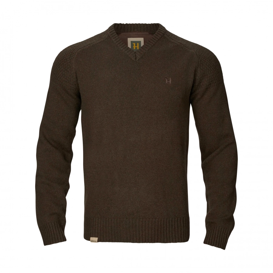 Harkila Vincent Demitasse pullover brown 1/4