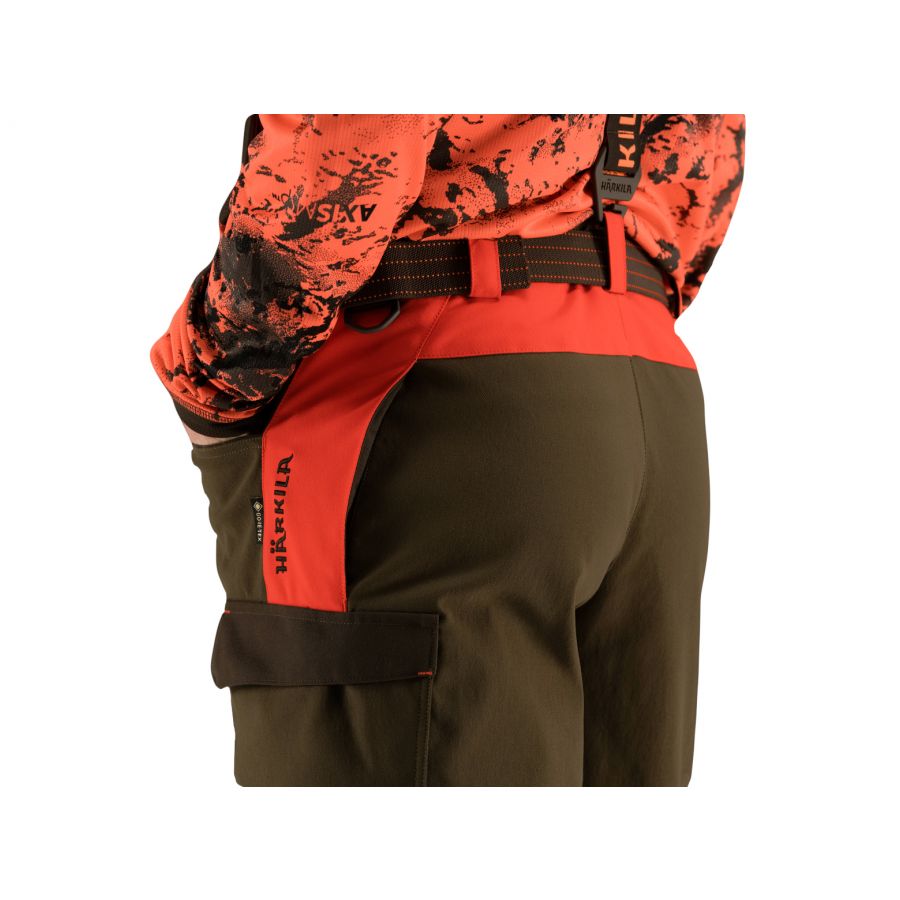 Härkila Wildboar Pro pants orange and green 4/8