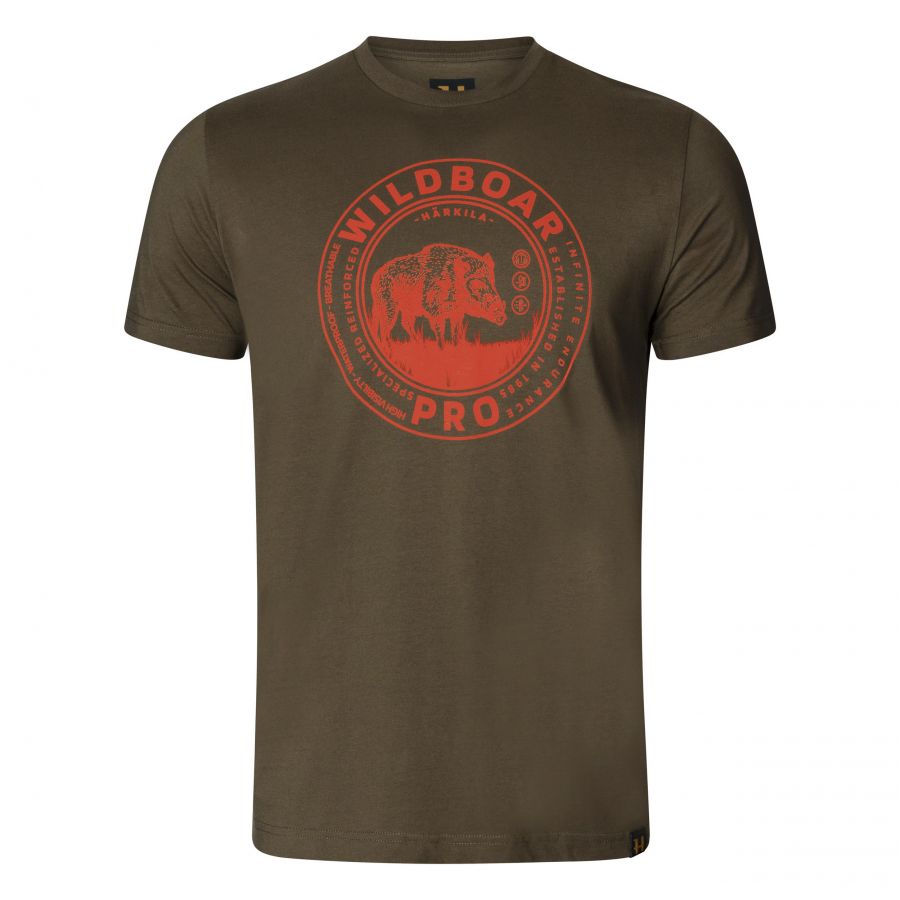 Harkila Wildboar willow green t-shirt 1/4