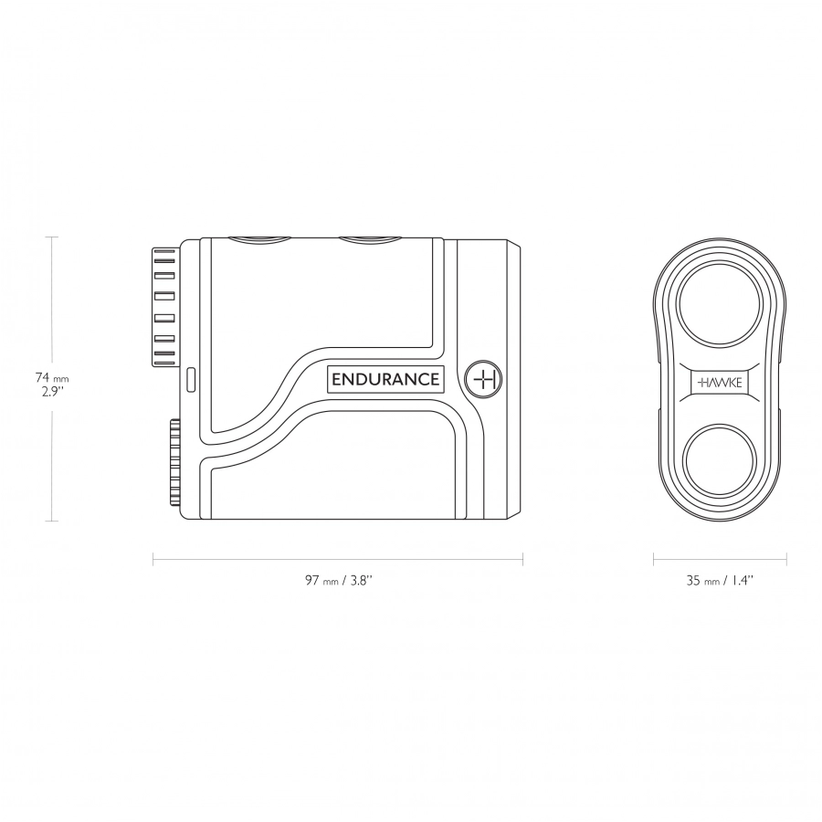 Hawke Endurance LRF 1000 laser rangefinder 3/12