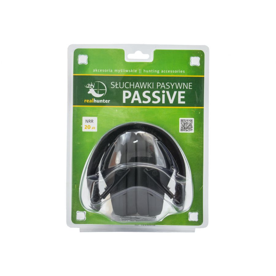Hearing protectors RealHunter passive black 4/8