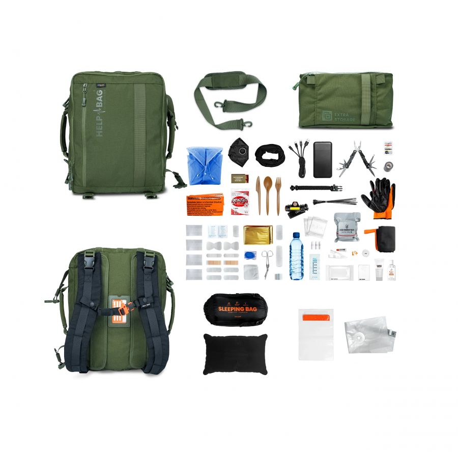 Help Bag Essential emergency kit green 4/7