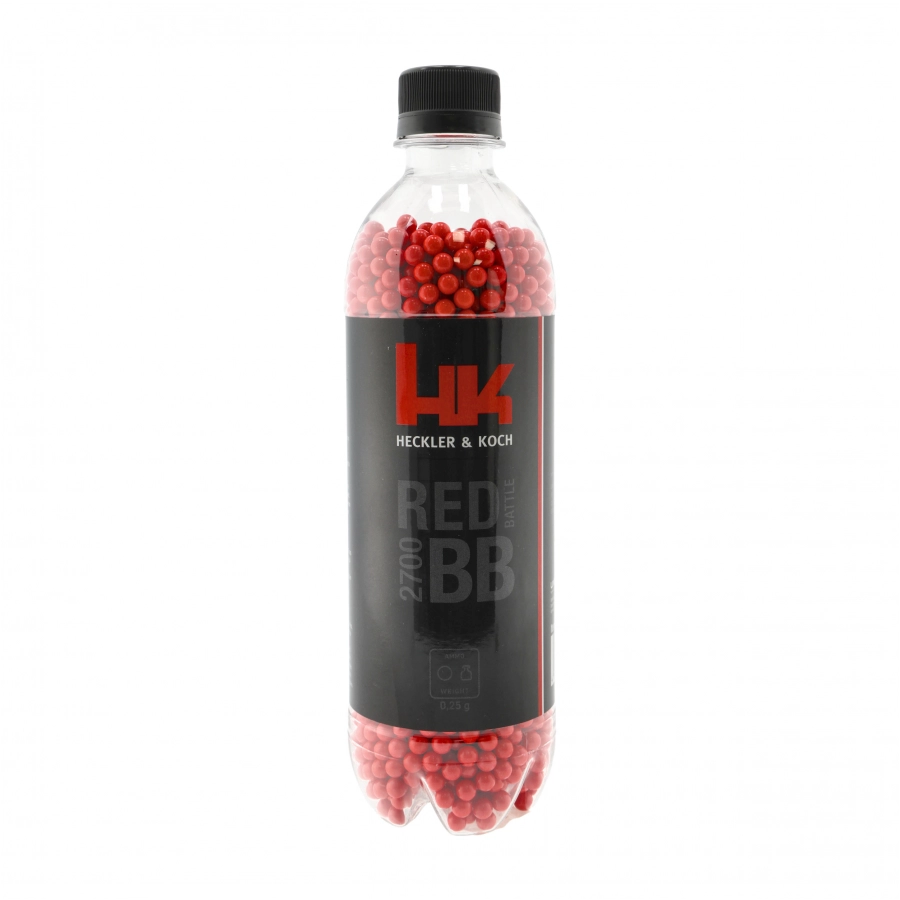 HK Red Battle 0.25 g/2700 BB balls for ASG. 1/2