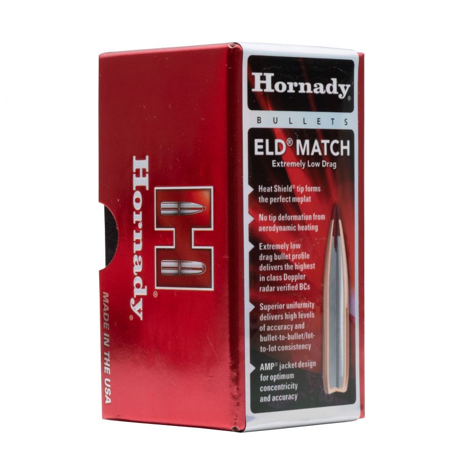 Hornady 22 (.224) Eld-Match 80gr bullet (100 pcs.). 1/2
