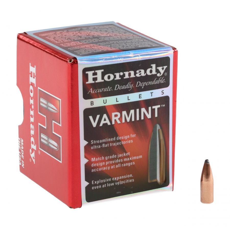 Hornady 22 (.224) SP 60 gr bullets 1/3