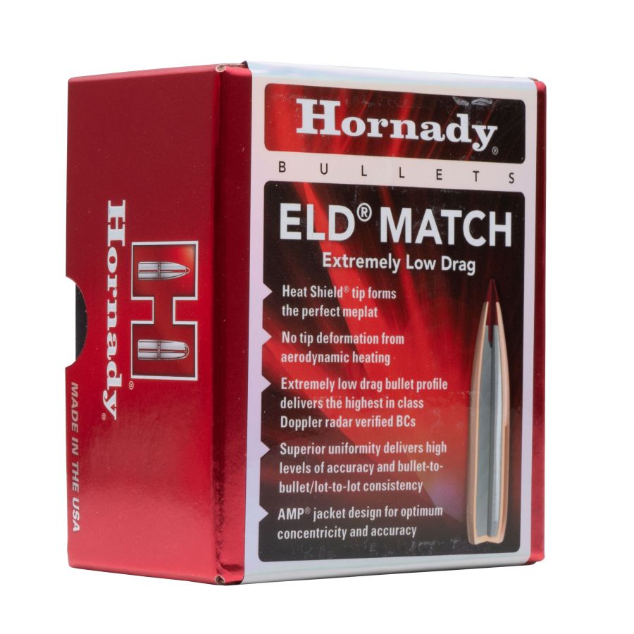 Hornady 30 cal. 308 Eld-Match 195 gr bullet 1/2