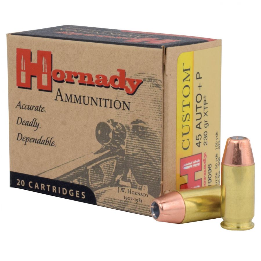 Hornady ammunition cal.45 Auto + P 230gr XTP 1/1