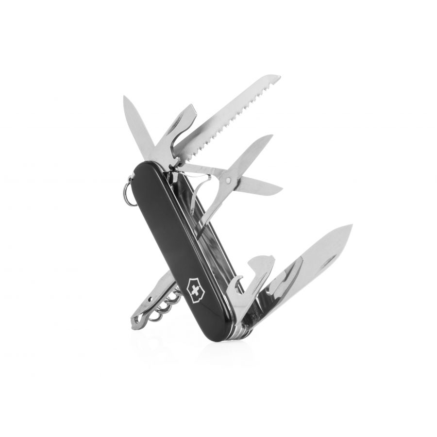 Huntsman pocket knife 1.3713.3 black, celidor 91mm 2/8