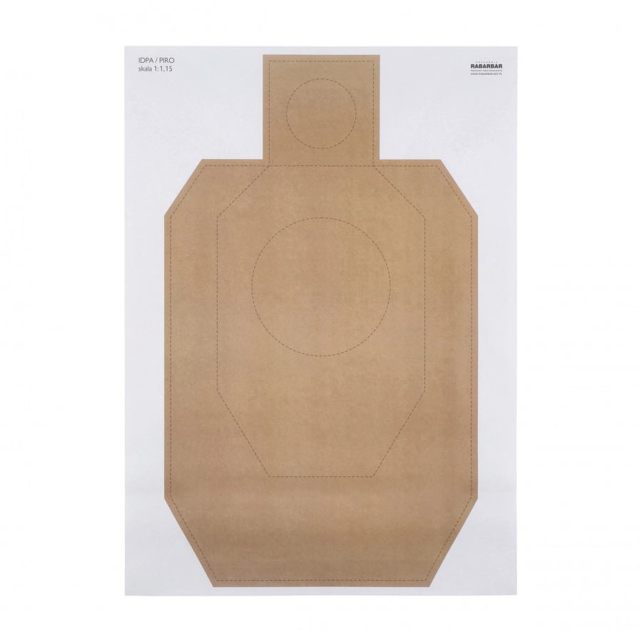 IDPA shooting shield 50 pcs.