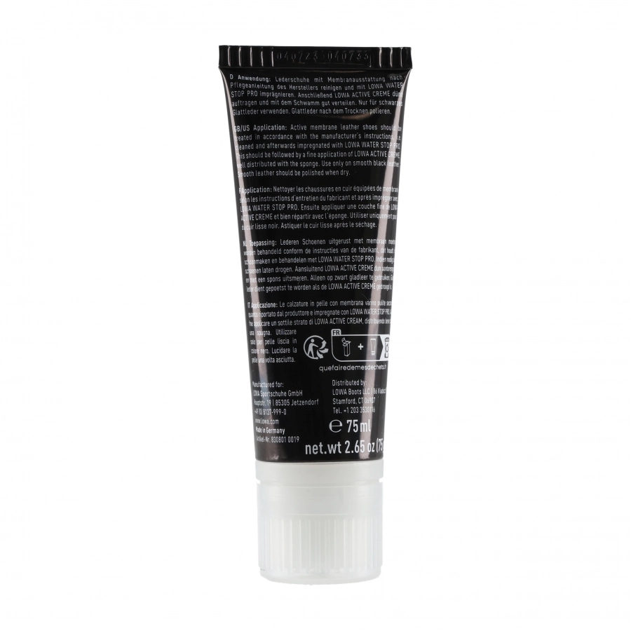 Impregnat do skóry Lowa Active Creme Black 75 ml 2/4