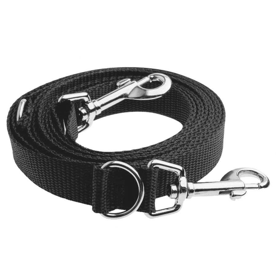 Intertwined dog leash 4wild.eu 280 cm black 1/3