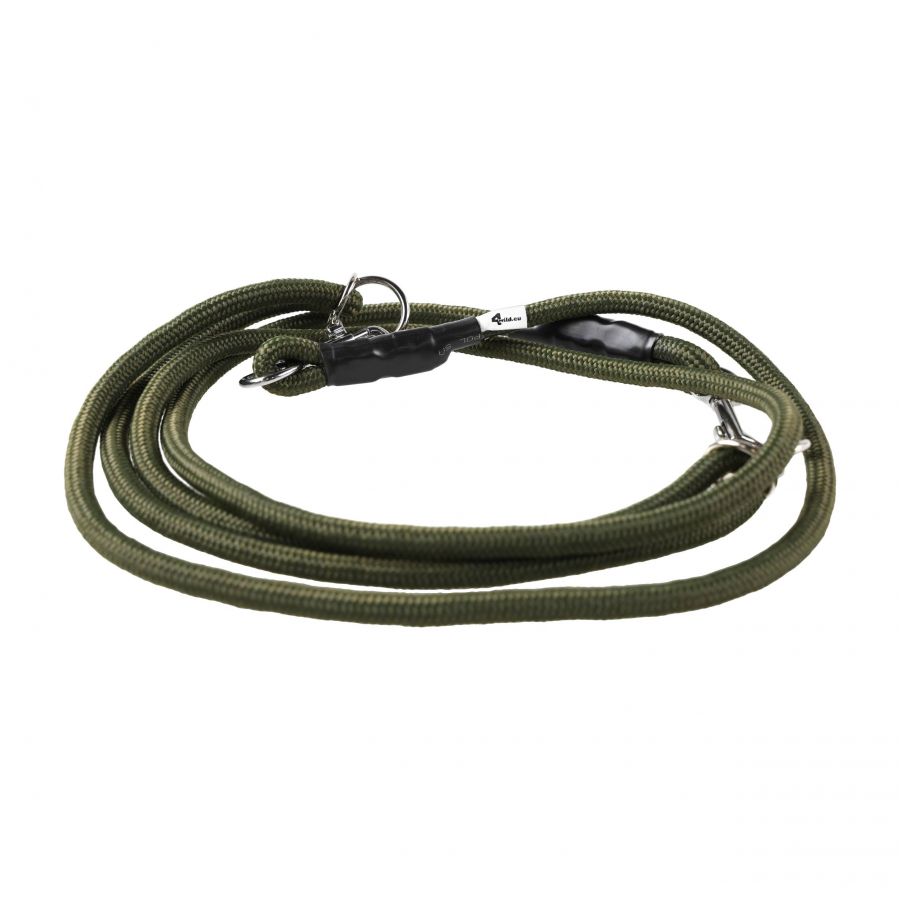 Intertwined leash 4wild.eu 260 cm 10 mm khaki 1/3