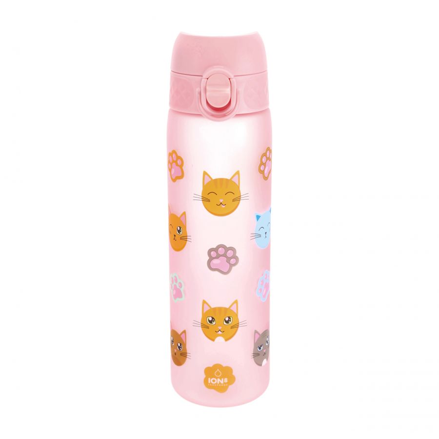 ION8 500 ml bottle pink with cats 1/6