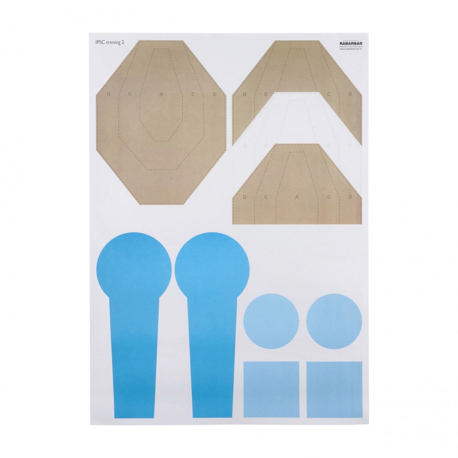 IPSC shooting target training 2. 50 pcs. 1/1