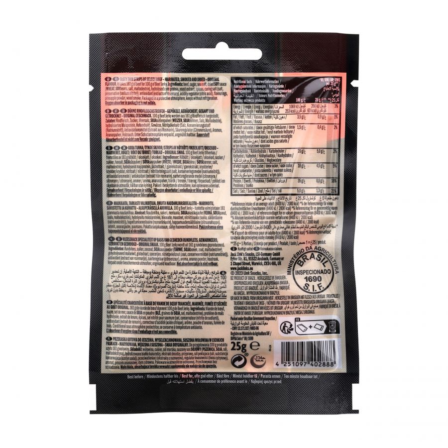 Jack Link's dried beef classic 25 g 2/3