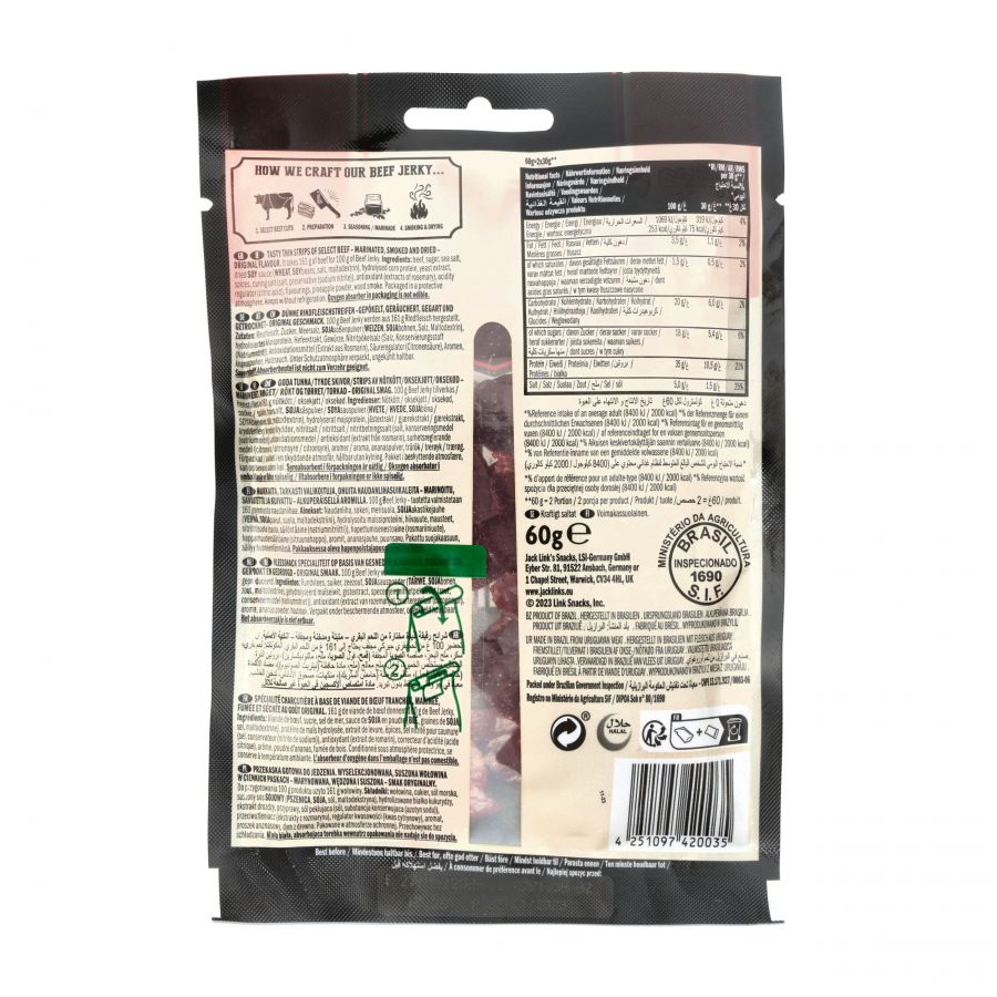 Jack Link's dried beef classic 60 g 2/2