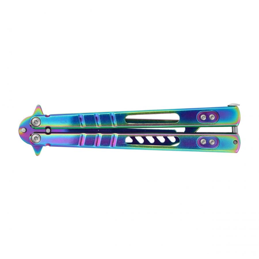 Joker JKR0826 rainbow training butterfly knife 4/6