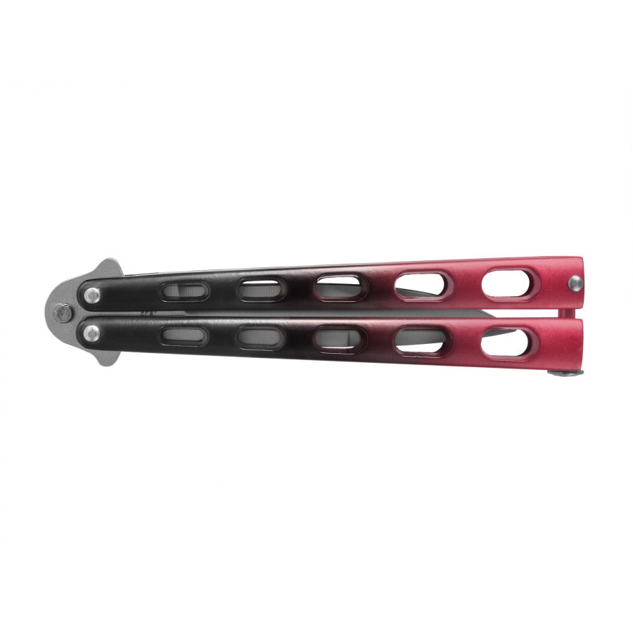 Joker JKR595 butterfly knife black and red 2/3