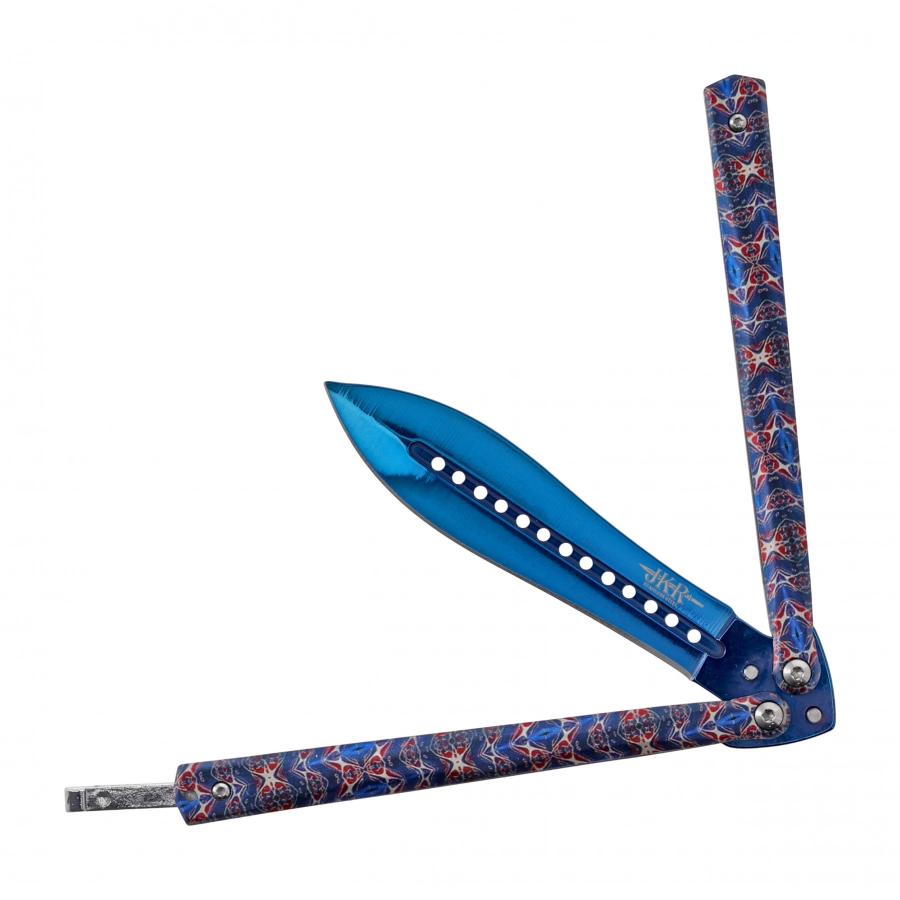 Joker knife JKR643 butterfly damascus color 3/6