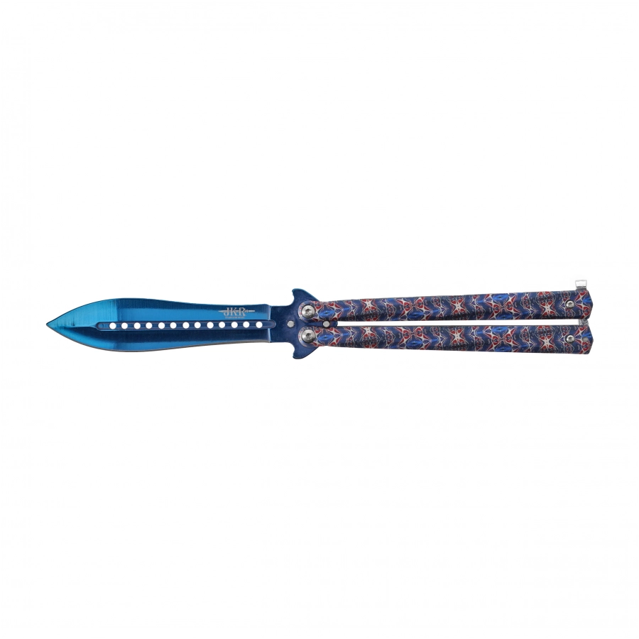 Joker knife JKR643 butterfly damascus color 1/6