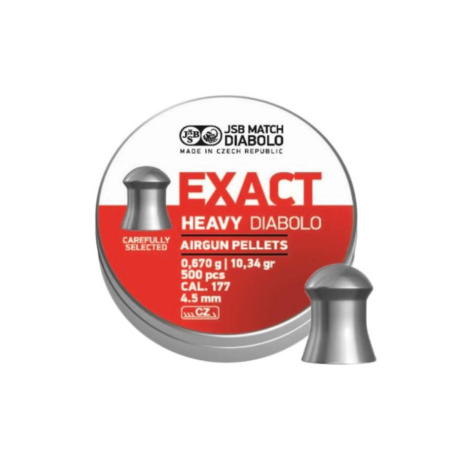 JSB Exact Heavy 4.52/500 diabolo shot. 1/2