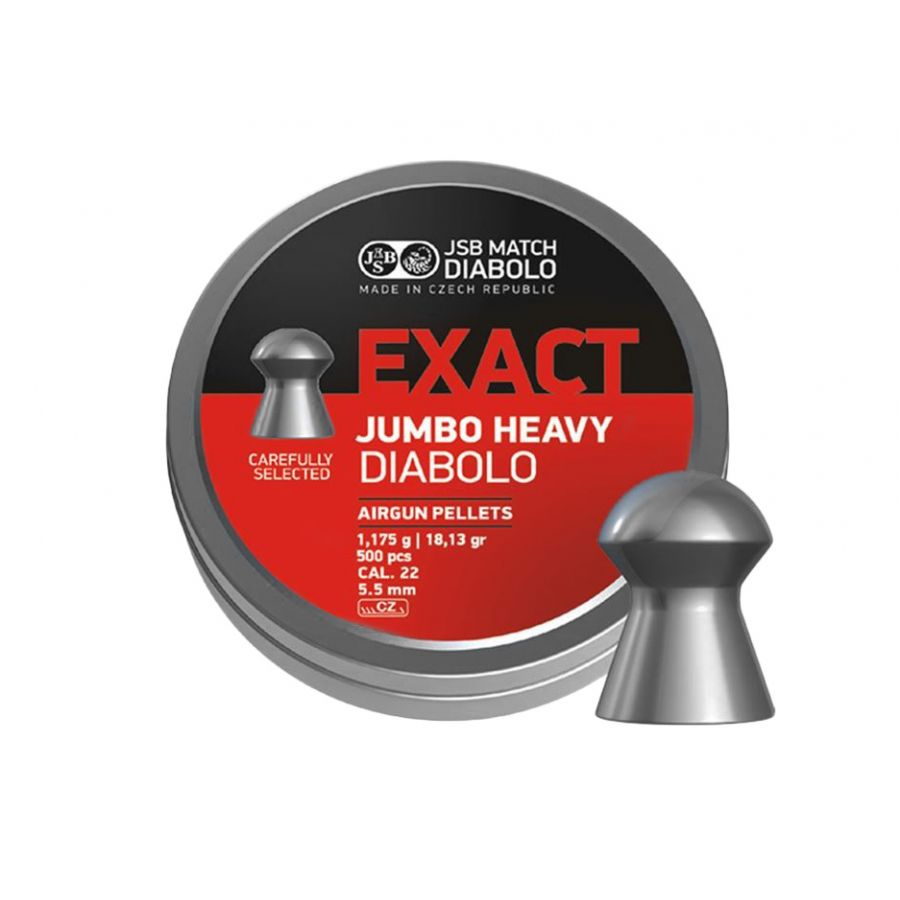 JSB Exact Jumbo Heavy 5.52/500 diabolo shot. 1/3
