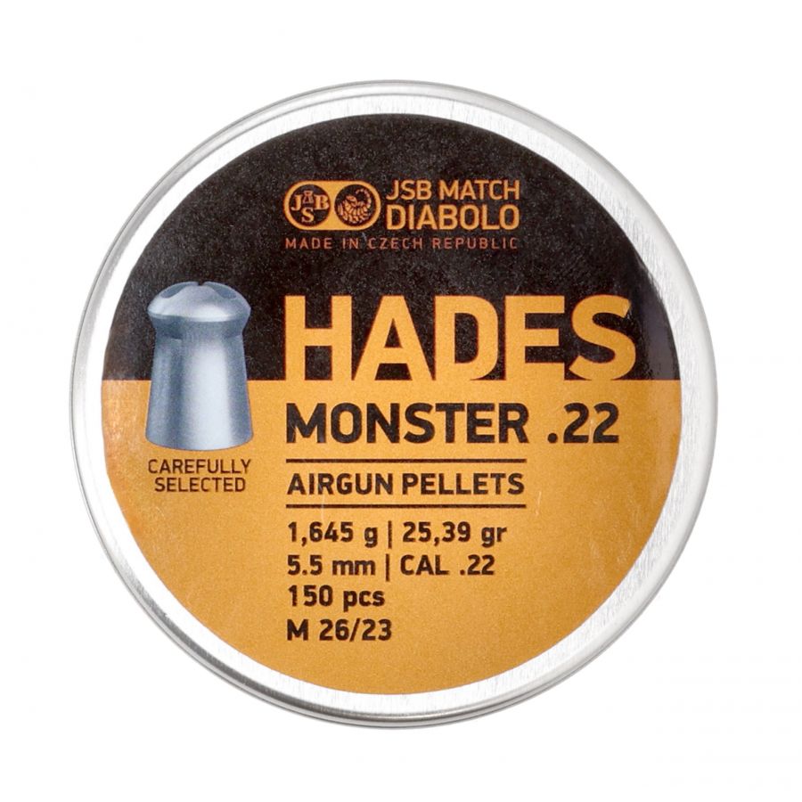 JSB Hades Monster .22 5.5/150 diabolo shot. 1/4